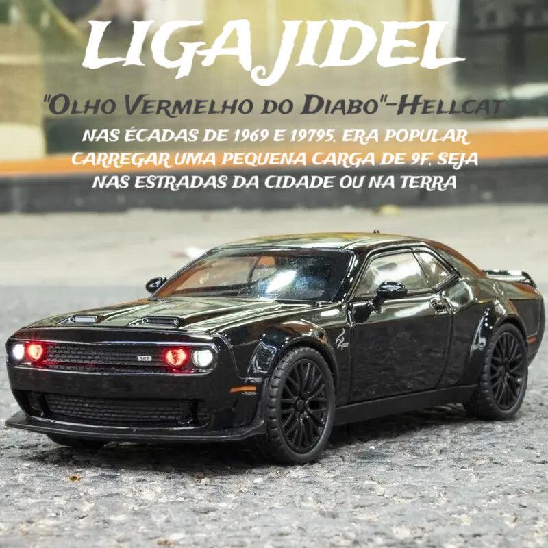 【Hellcat ™】-Sinta a Adrenalina com a Miniatura Dodge Challenger SRT Velozes e Furiosos!