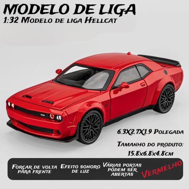 【Hellcat ™】-Sinta a Adrenalina com a Miniatura Dodge Challenger SRT Velozes e Furiosos!