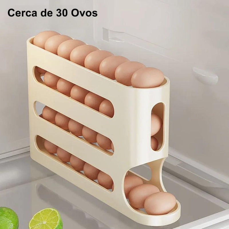 【EggMaster™】- Mantenha Seus Ovos Sempre Frescos e Organizados na Geladeira!