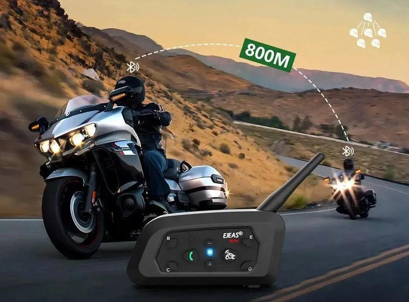 【EJEAS V6 PRO™】: Comunicação Perfeita e Confiável para Suas Aventuras de Moto!