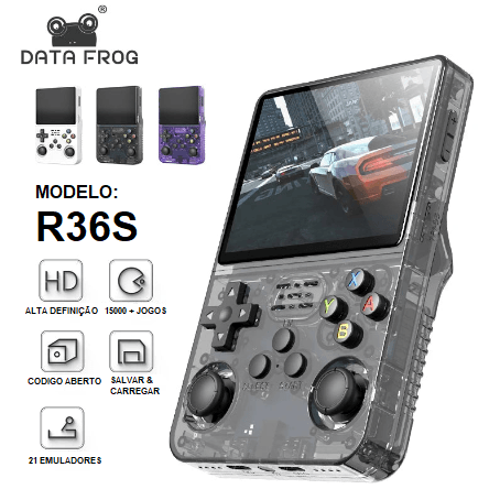 【GameGo R36S Retrô™】- A Diversão Portátil que Você Merece!