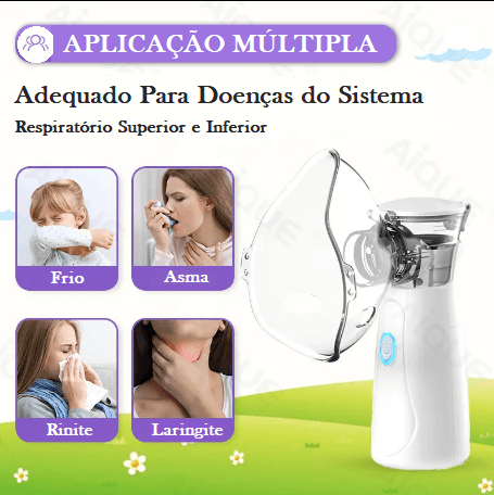 【BreathEasy™】- O Nebulizador Portátil que Transforma Seu Cuidado Respiratório!