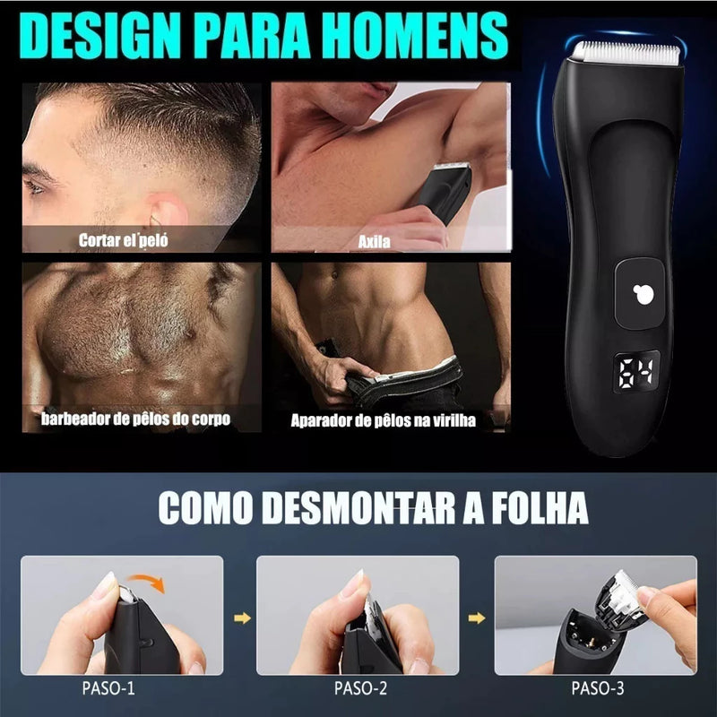 Aparador De Pêlos Masculino e Feminino【HAIR CLIPPER】